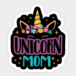 Unicorn Mom T Shirt Unicorns Birthday Party Squad Sticker